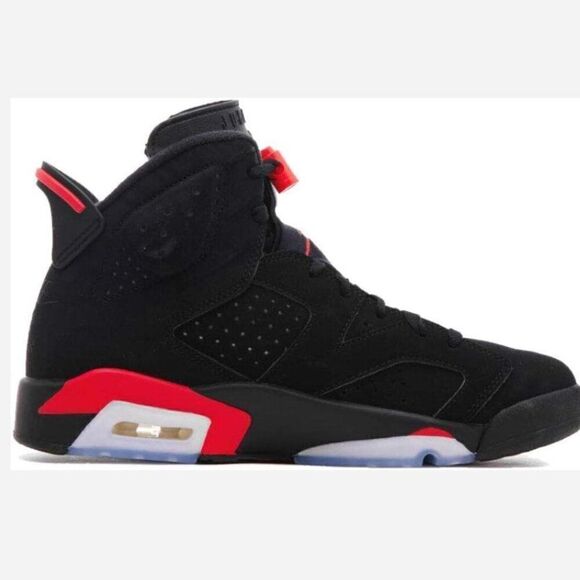 Air Jordan 6 Infer Red Black Sneakers 2000 OG Retro Size 10.5 - Picture 3 of 16